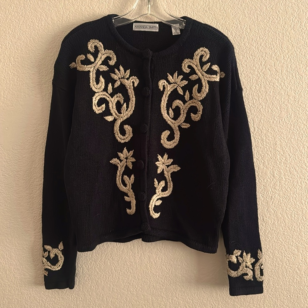 Vintage Embroidered Cardigan